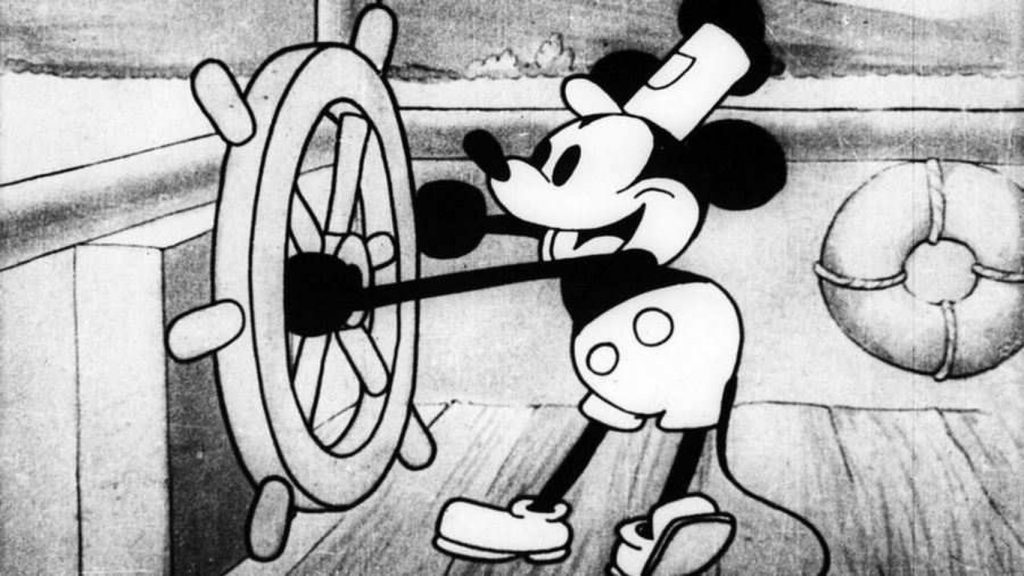 Storytelling Mickey Mouse en blanco y negro